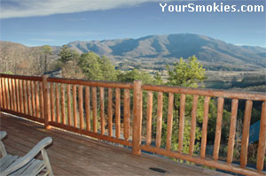 View the Smoky Mountains from your Smokies cabin.